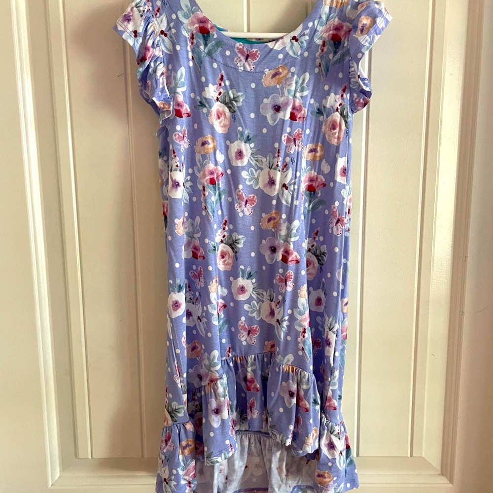 COPY - Samantha Ruffled Cap Sleeve Hi-Low Dress 5T